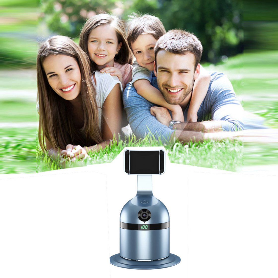 3-IN-1 360 Self Videographer Bluetooth Speaker and Remote Control - Capture Every Moment with Ease!