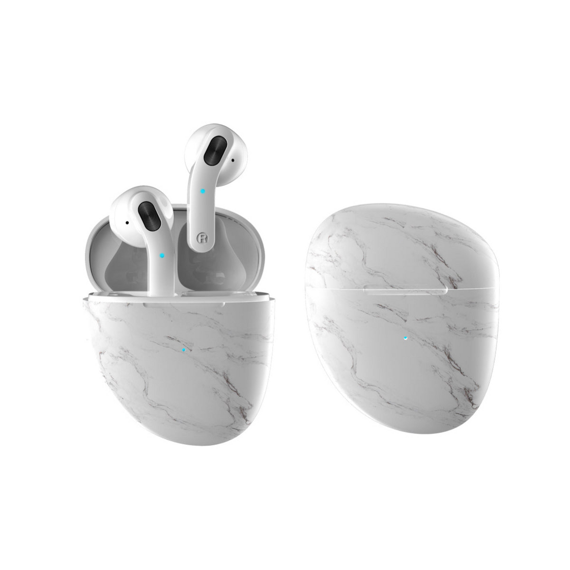Marble Pebble Twin Bluetooth Headphones - High Definition Stereo Sound