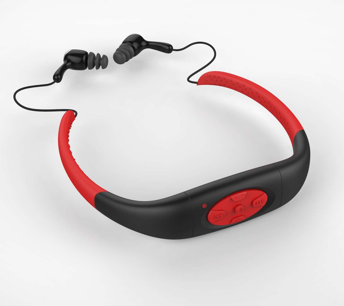 Aqua Tunes Bluetooth Waterproof Sports Headphones - Enjoy Music While Swimming and Diving