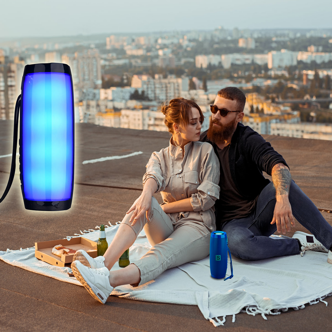 Rainbow LED Bluetooth Speakers In Vibrant Colors - Clear, Immersive Sound
