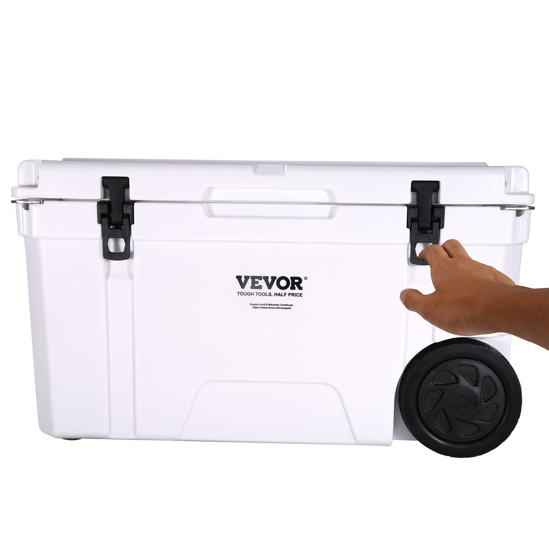 VEVOR Insulated Portable Cooler with Wheels - 65 qt - Keeps Ice for 6 Days