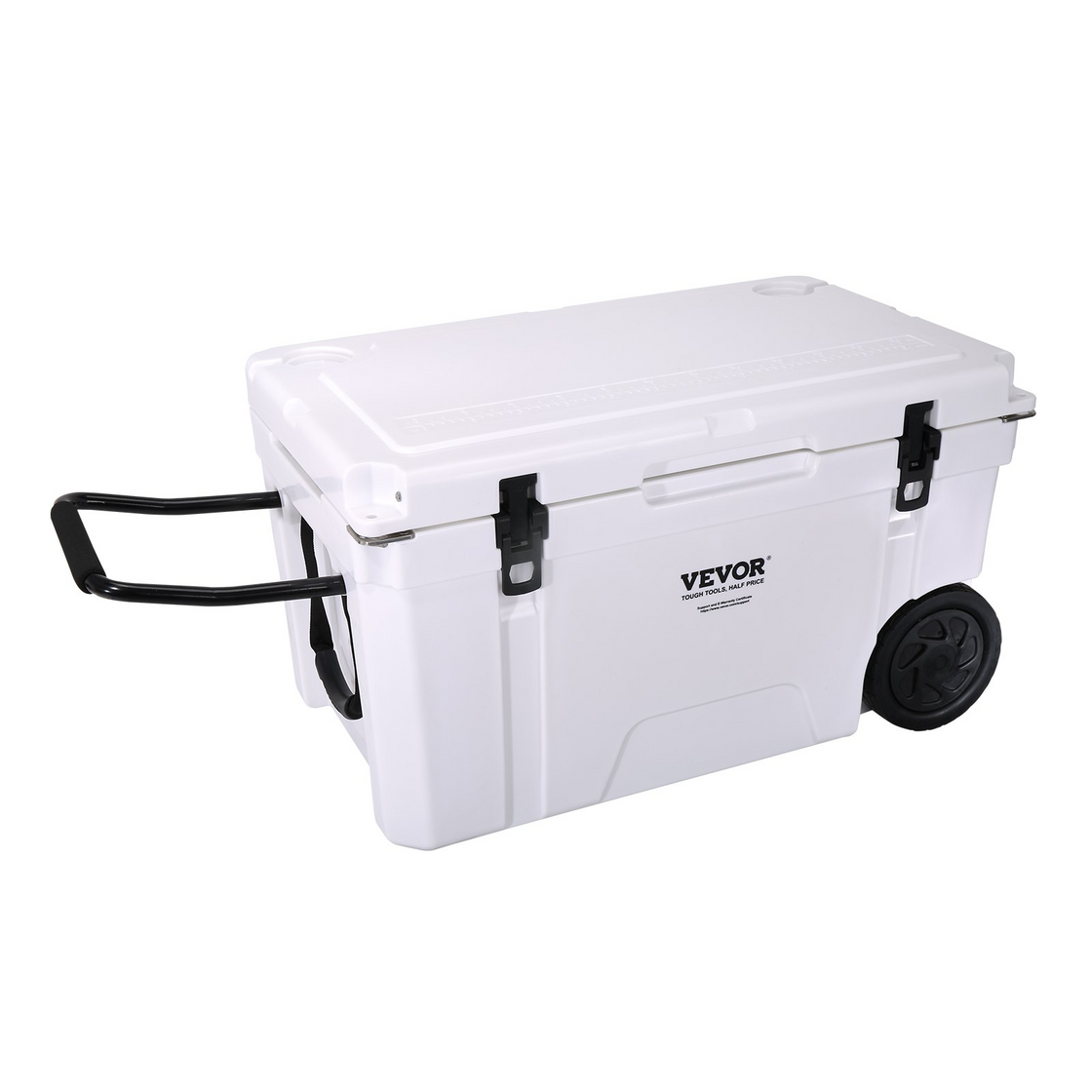 VEVOR Insulated Portable Cooler with Wheels - 65 qt - Keeps Ice for 6 Days
