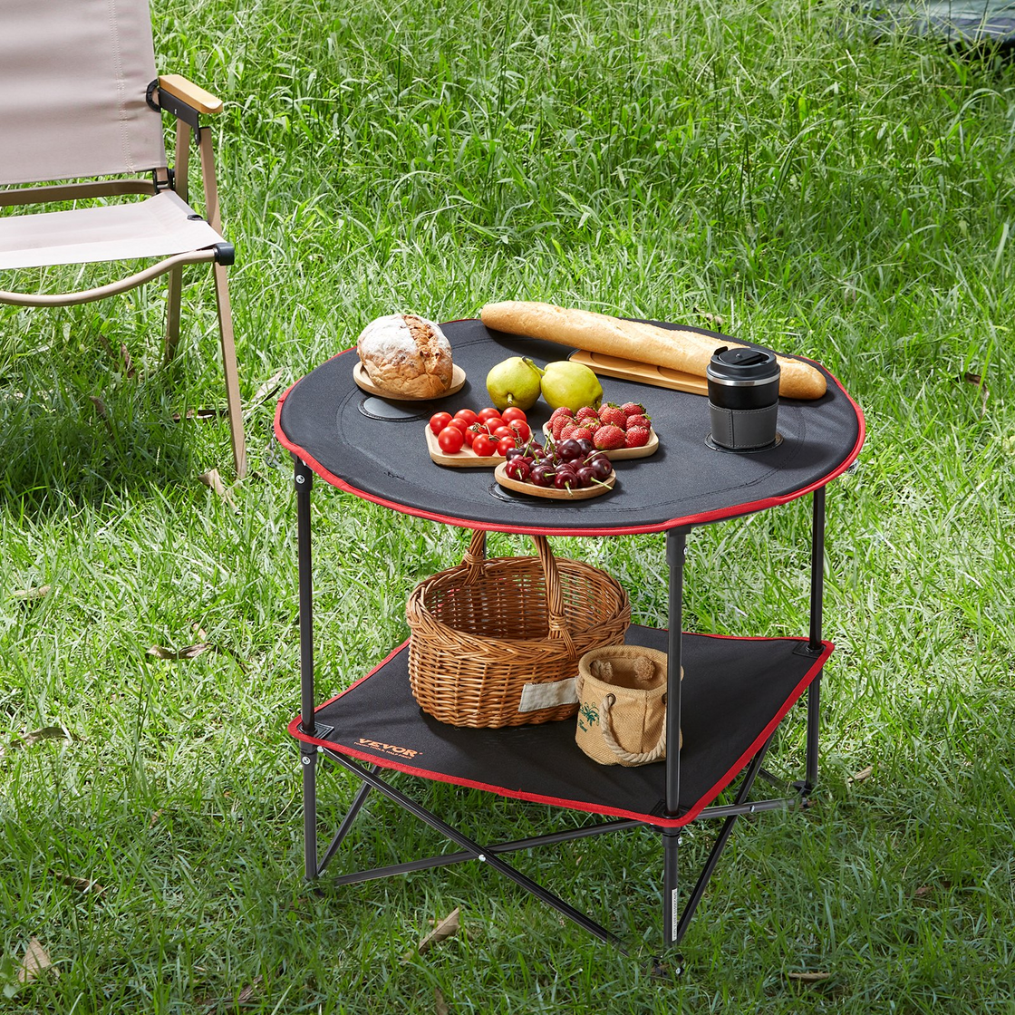 VEVOR Folding Camping Table - Outdoor Portable Side Tables, Lightweight Fold Up Table