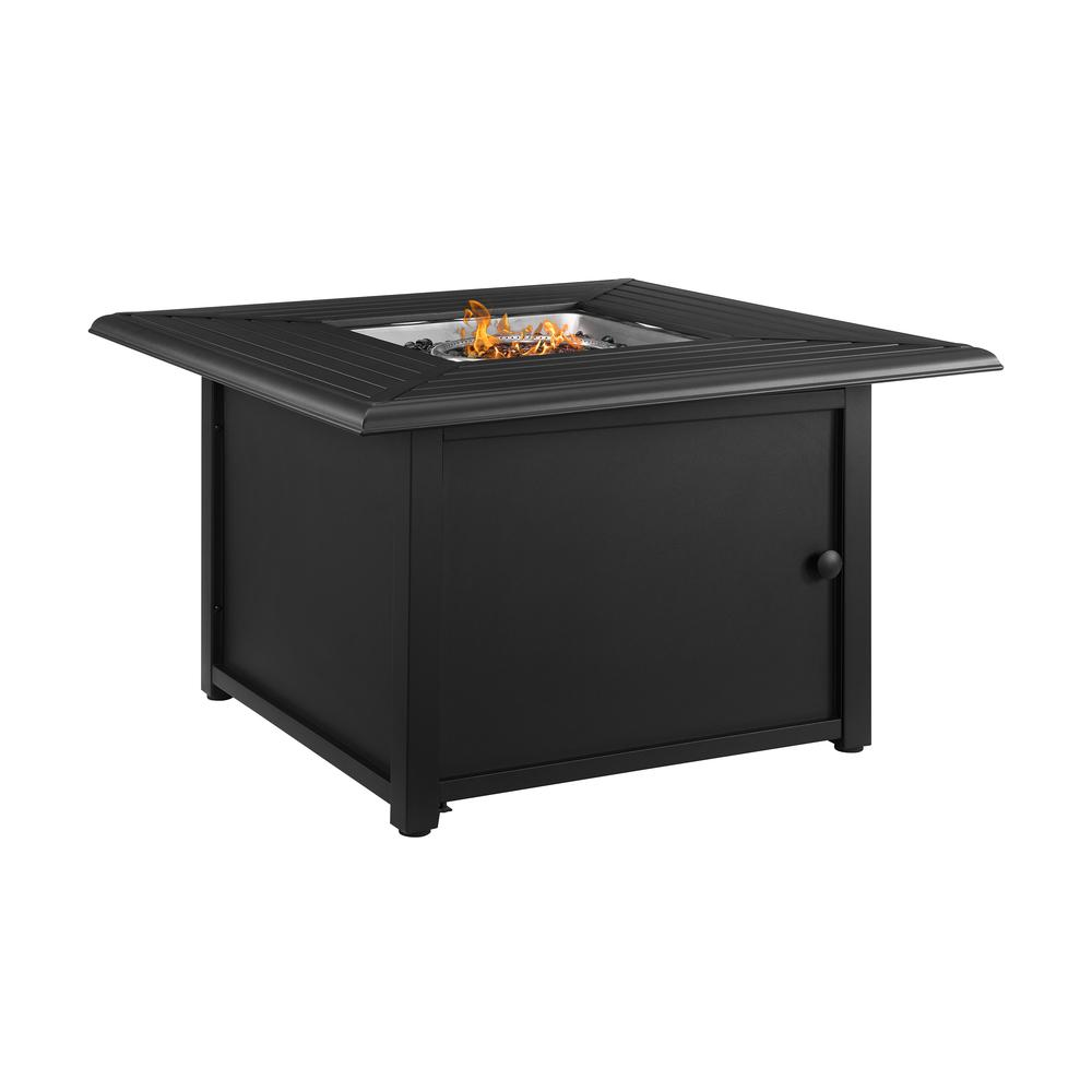 Dante Metal Fire Table Black - Stylish Outdoor Fire Pit