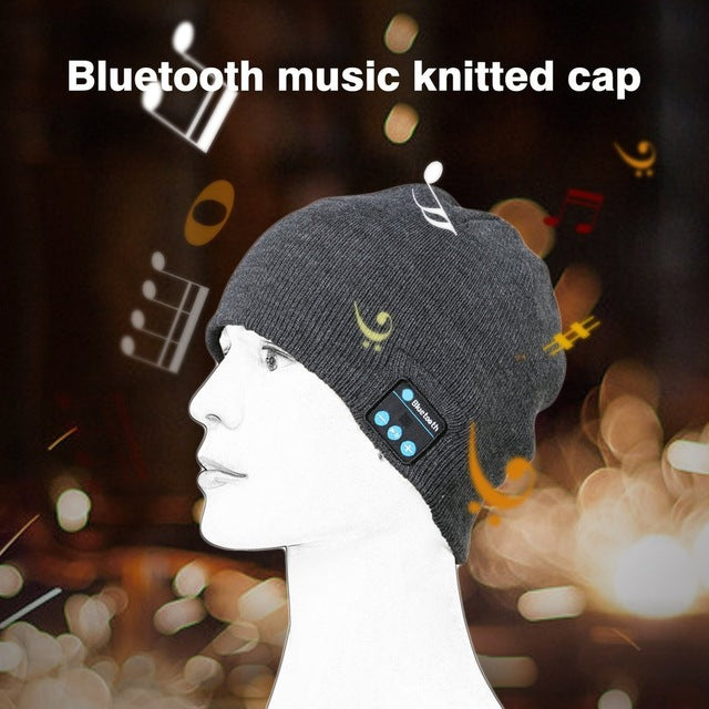 Stay Warm and Jam On with the Musical Beanie Bluetooth Hat - Perfect for Winter!