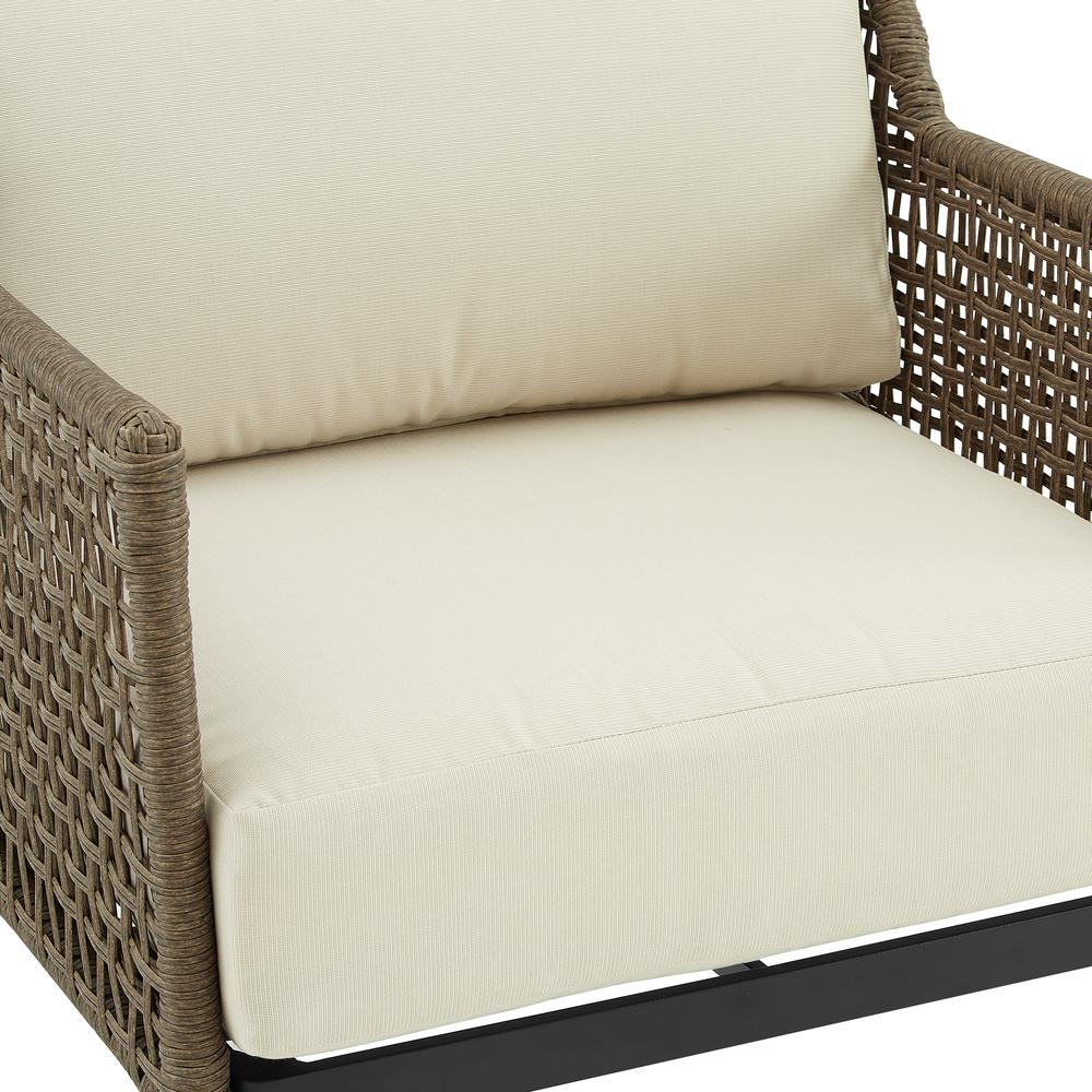 Southwick 2Pc Outdoor Wicker Armchair Set Creme/Light Brown - 2 Armchairs