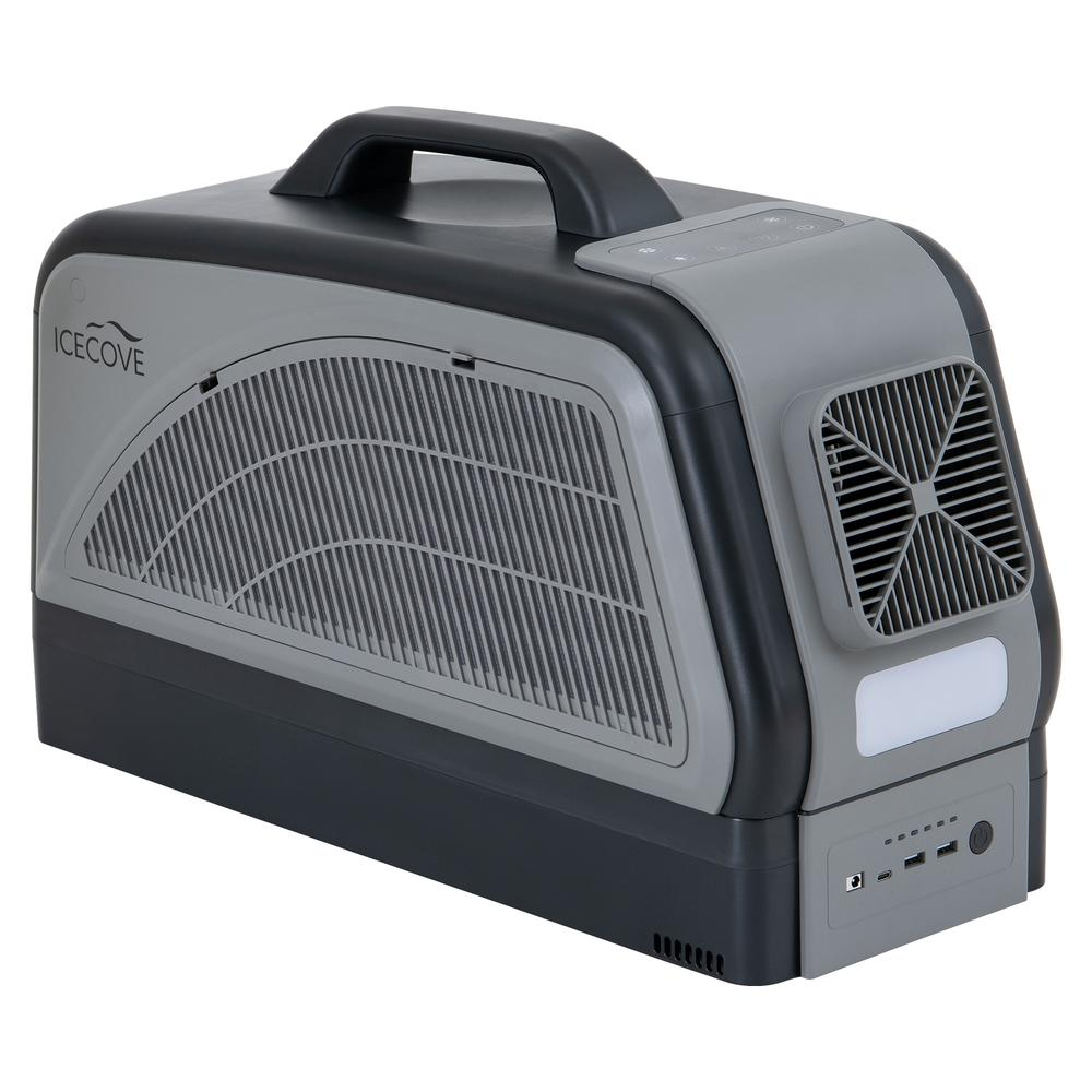 Sunjoy Portable Air Conditioner with Battery, Indoor/Outdoor AC Unit 2500 BTU