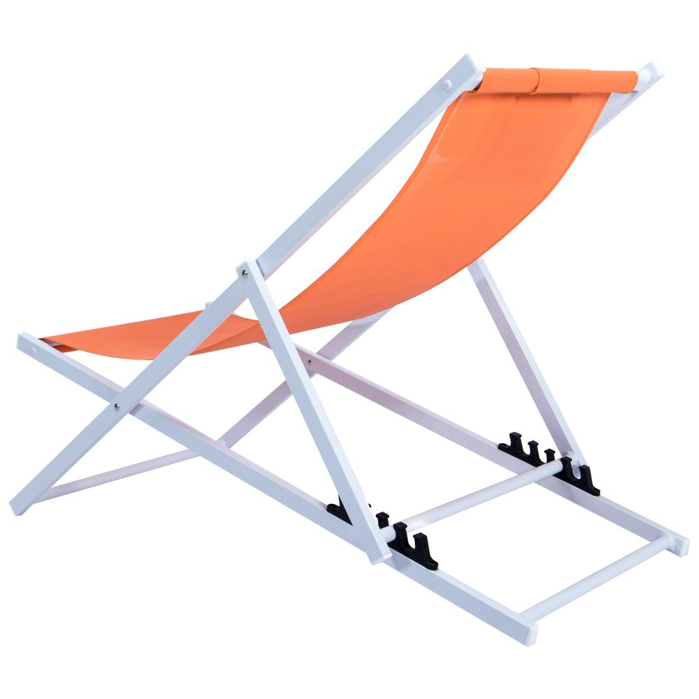 LeisureMod Sunset Outdoor Sling Lounge Chair With Headrest SLC22OR