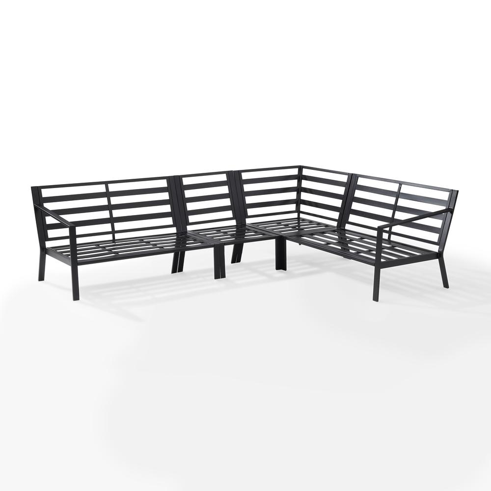 4Pc Metal Outdoor Sectional Patio Furniture Set