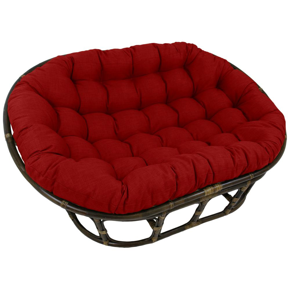 Rattan Double Papasan Chair with Outdoor Cushion | Comfy, Bohemian Style