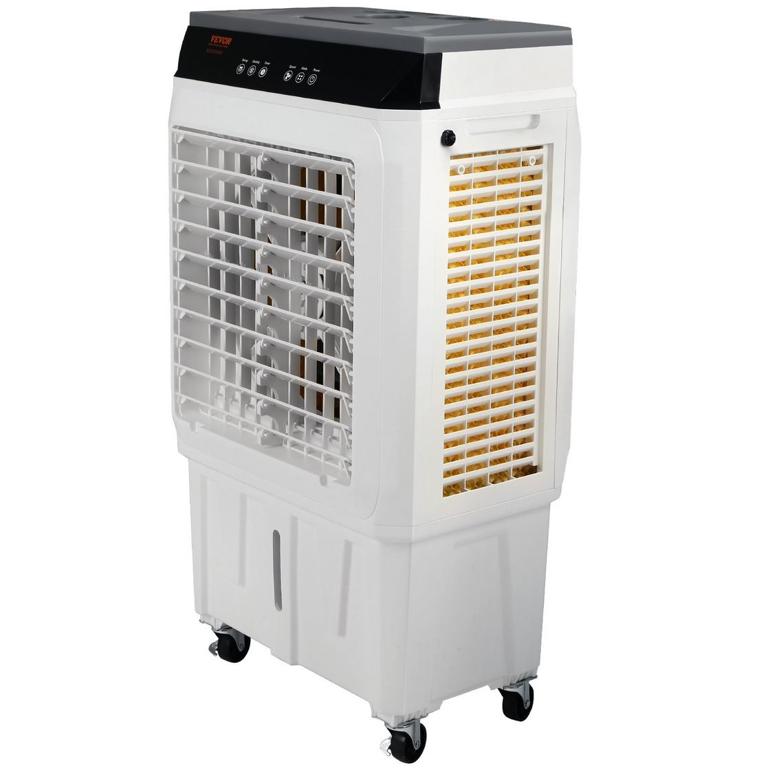 VEVOR Evaporative Air Cooler, 2100 CFM, 135° Oscillating Swamp Cooler with Adjustable 3 Speeds and 12 H Timer, 7 Gal Portable Air Cooler for 750 Sq.ft, Indoor/Outdoor Use