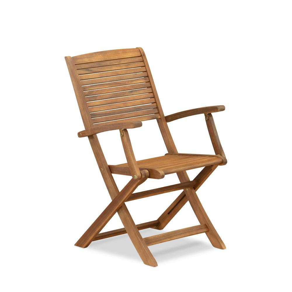 Outdoor Patio Garden Side Wooden Patio Chairs - Hayward Arms Chairs Set of 2