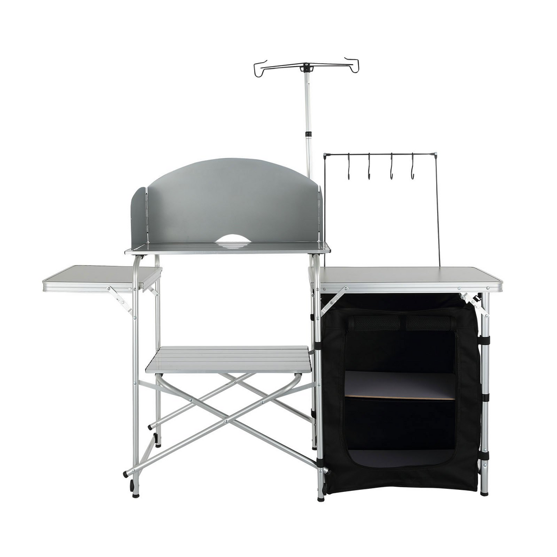 VEVOR Camping Kitchen Table, Folding Outdoor Cooking Table with Storage Carrying Bag