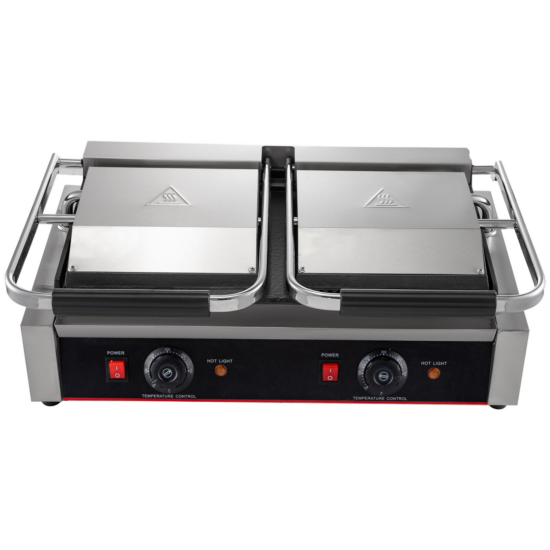 VEVOR Commercial Sandwich Panini Press Grill, Electric Stainless Steel Sandwich Maker