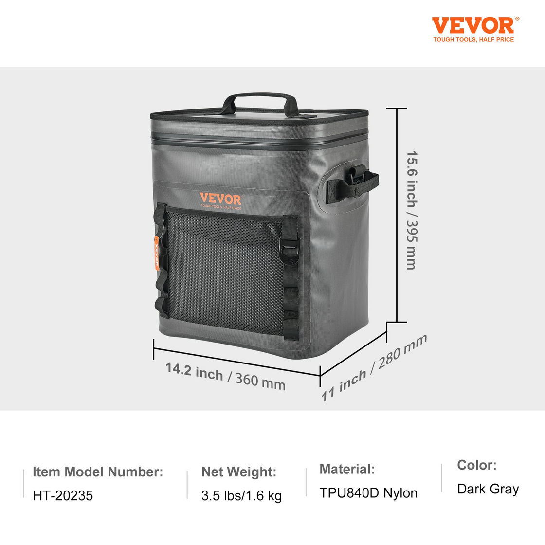 VEVOR Soft Cooler Bag - Leakproof, Waterproof, and Portable