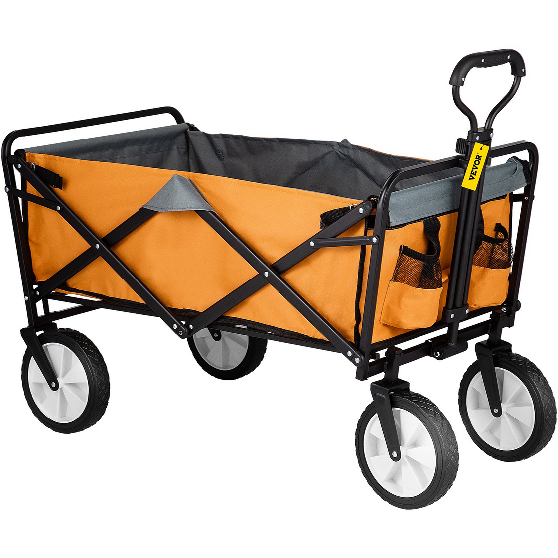 VEVOR Wagon Cart - Collapsible Folding Garden Cart with 176lbs Load