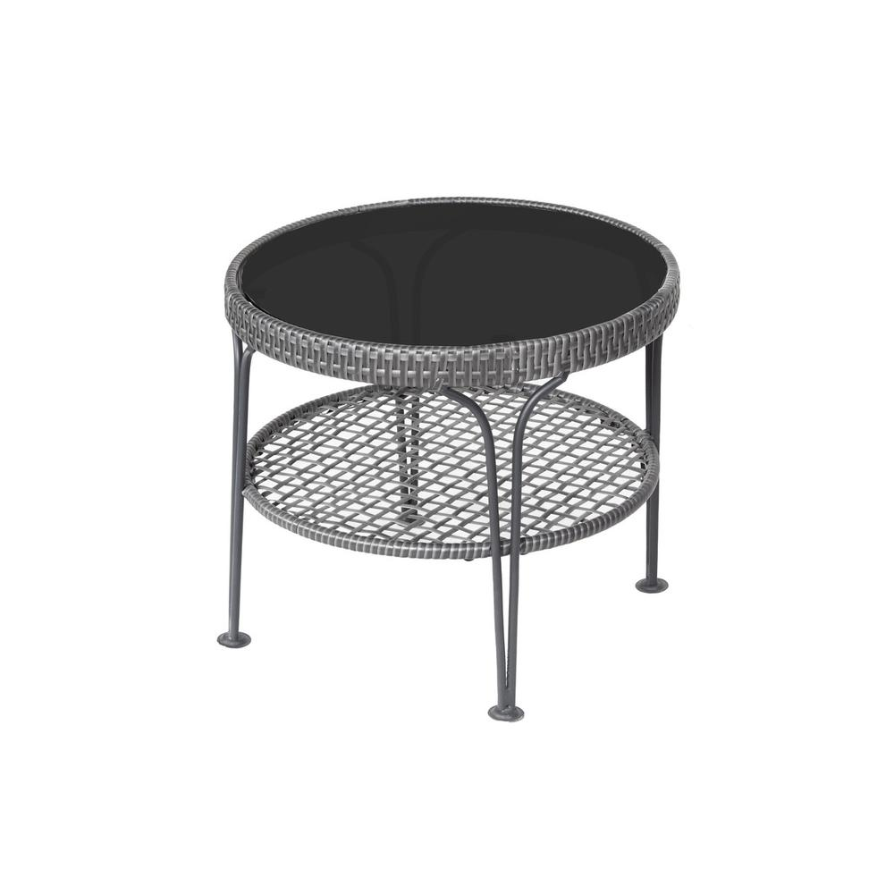 3-Piece Outdoor Chat Set in Grey - Perfect for Limited Space Patios