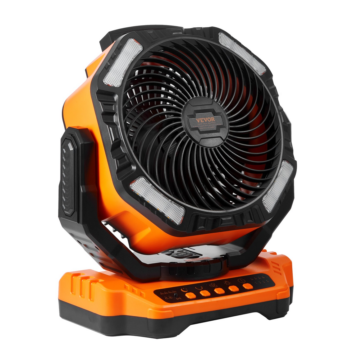 VEVOR Portable Fan Rechargeable 13 inch with LED Lantern