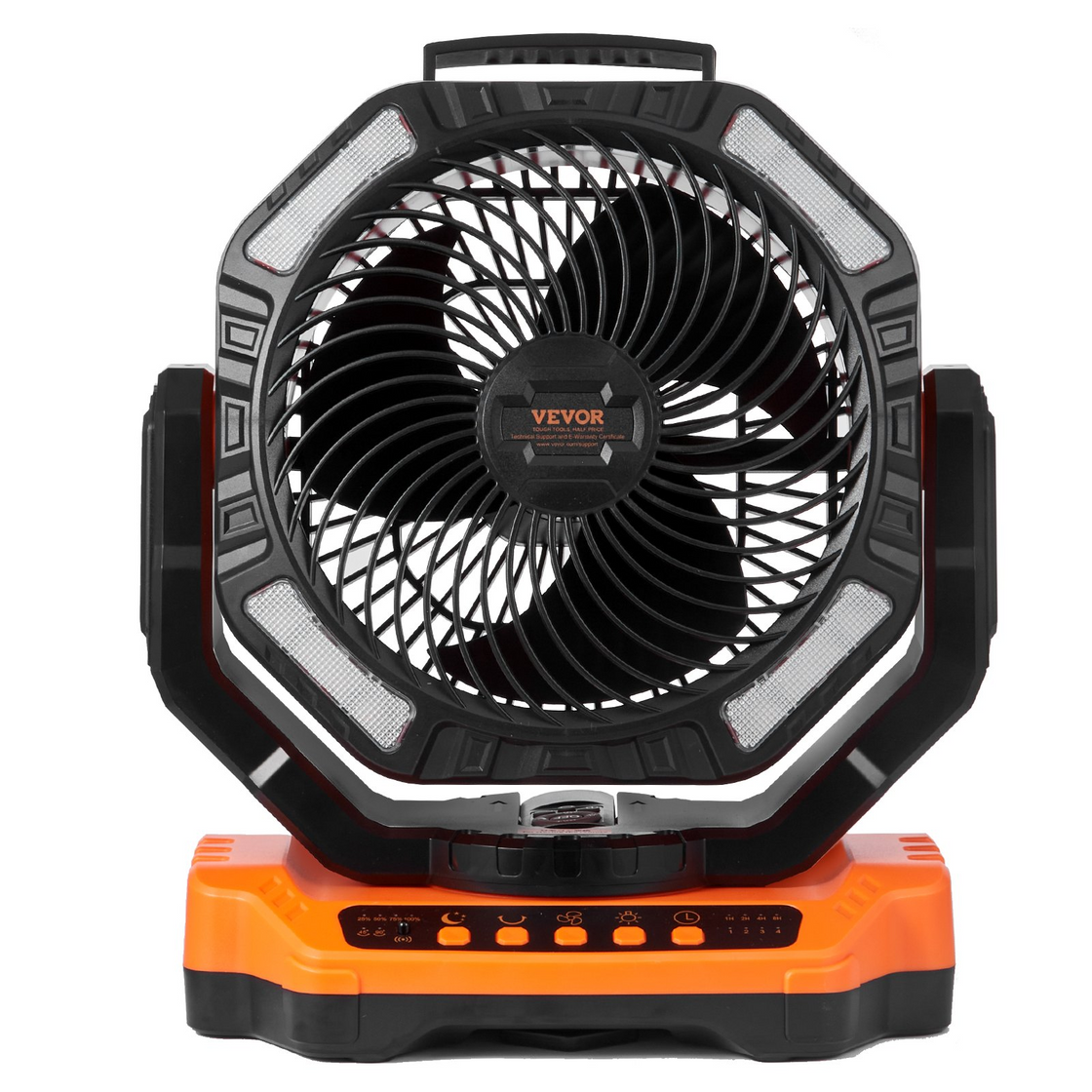 VEVOR Portable Fan Rechargeable 13 inch with LED Lantern