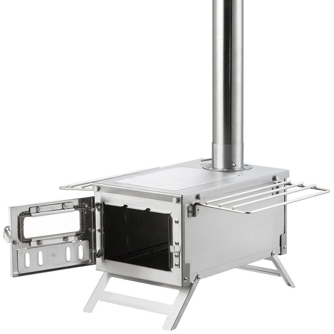 VEVOR Wood Stove, 80 inch, Stainless Steel Camping Tent Stove