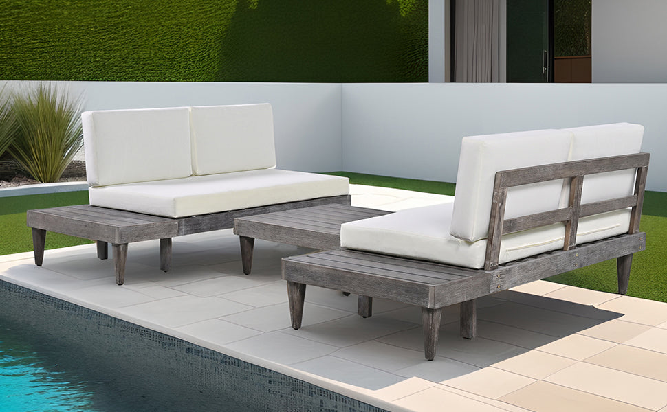 Upgrade Your Outdoor Space with this Solid Wood Patio Furniture Set