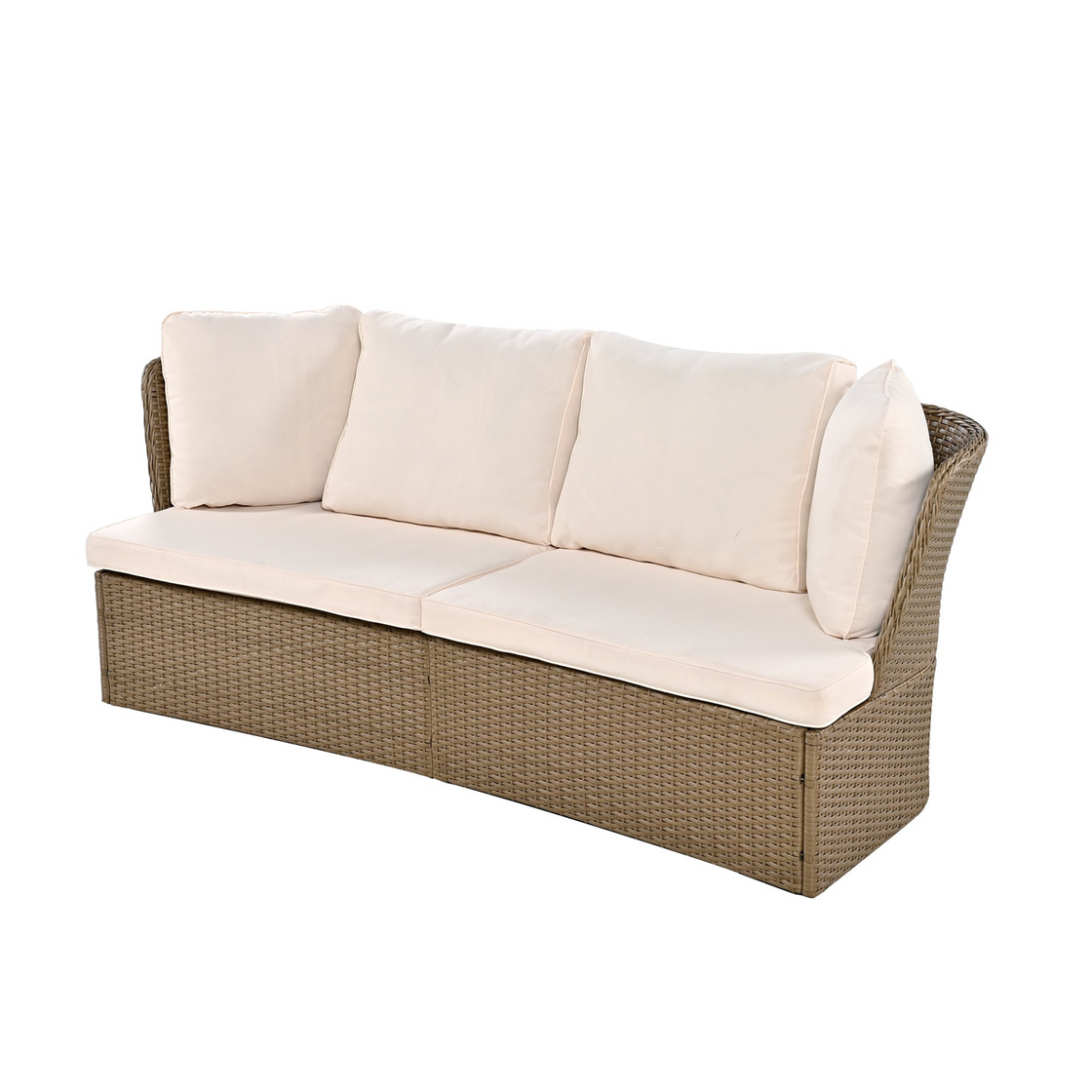 Customizable Outdoor Patio Furniture Set - Wicker Furniture Sofa Set with Thick Cushions