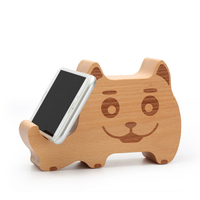 WOODSY GOODSY 2 IN 1 Bluetooth Speaker And Cell Phone Stand - Wood Toy Stand with Built-in Speaker